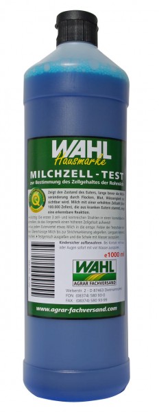 WAHL-Hausmarke Milchzelltest blau, 1l WAHL-Hausmarke Milchzelltest blau, 1l