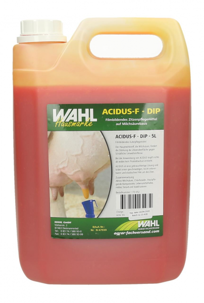 WAHL-Hausmarke Dippmittel - ACIDUS-F - versch. Größen
