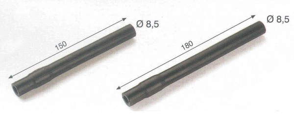 Milchschlauch Gummi, 180mm x 8,5mm, APL