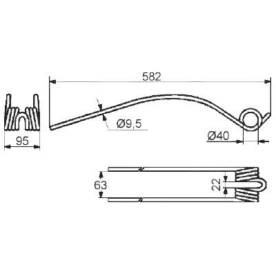 Schwaderzinken FELLA TS 425, TS 455DN