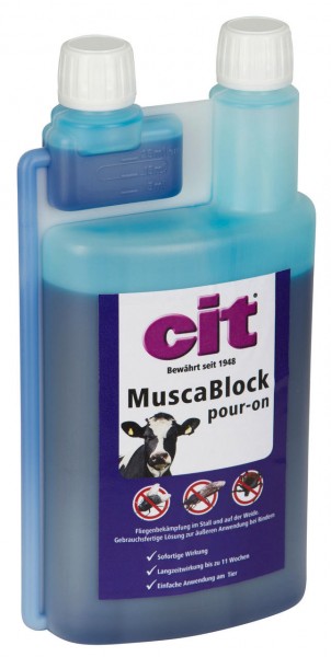 Cit MuscaBlock pour-on Dosierflasche 1000 ml Cit MuscaBlock pour-on Dosierflasche 1000 ml