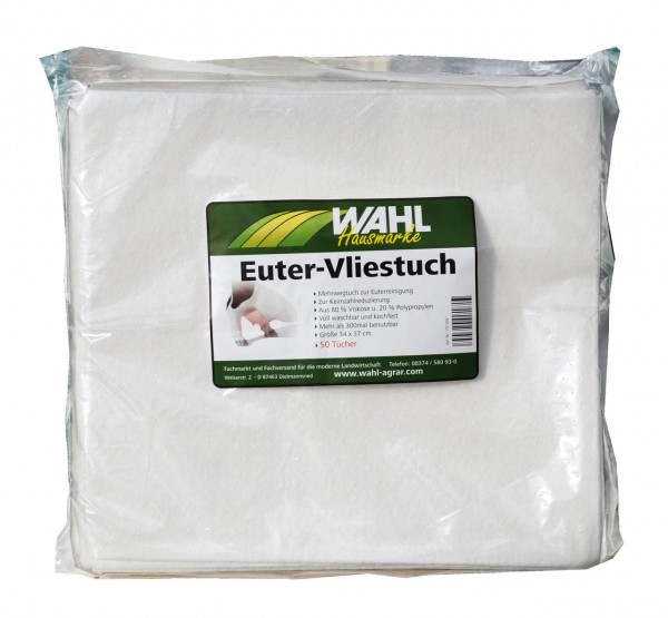 WAHL-Hausmarke Eutervliestuch 34 x 37 cm, 50 Stück