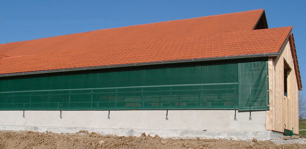 Windschutznetz fein grün 260g/m² Profiqualität Hof Stall Halle Carport 4,55€ 