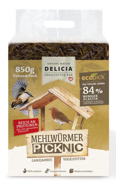 Frunol Delicia Vogelfutter Mehlwürmer Picknic 850 g