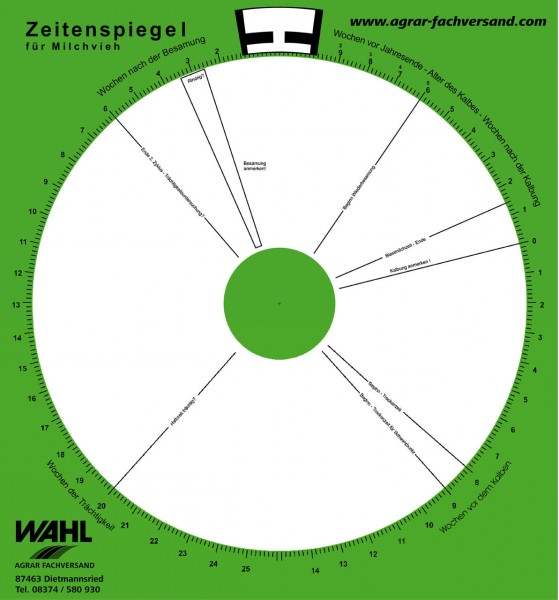 WAHL-Hausmarke Zeitenspiegel 46x46 cm